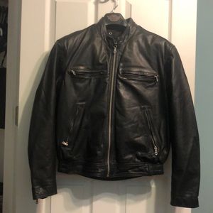 Harley Davidson Black leather jacket.